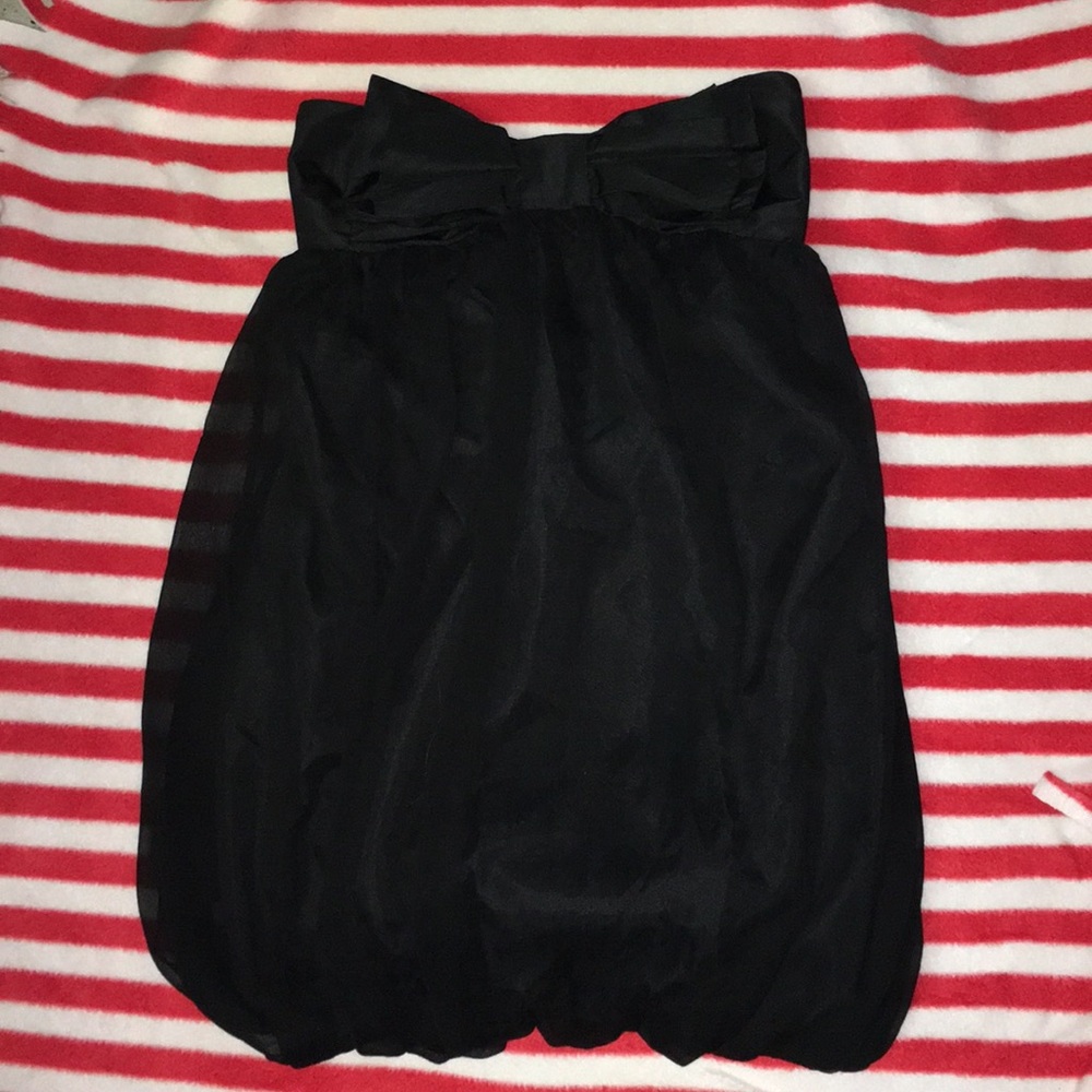 Black bow tie dress